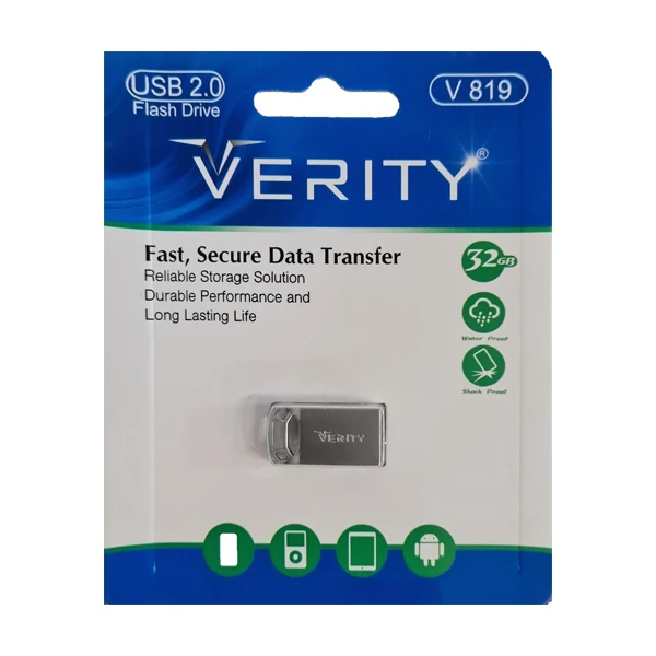 فلش مموری 32 گیگابایت وریتی مدل VERITY V-819 | فروشگاه یادمان‌سیستم | YademanSystem.ir